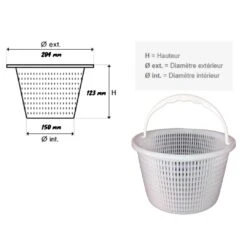 Panier Prestige 17,5 L - Skimmer Piscine Astral -Piscine Nettoyage Magasin img 1167 03 1080