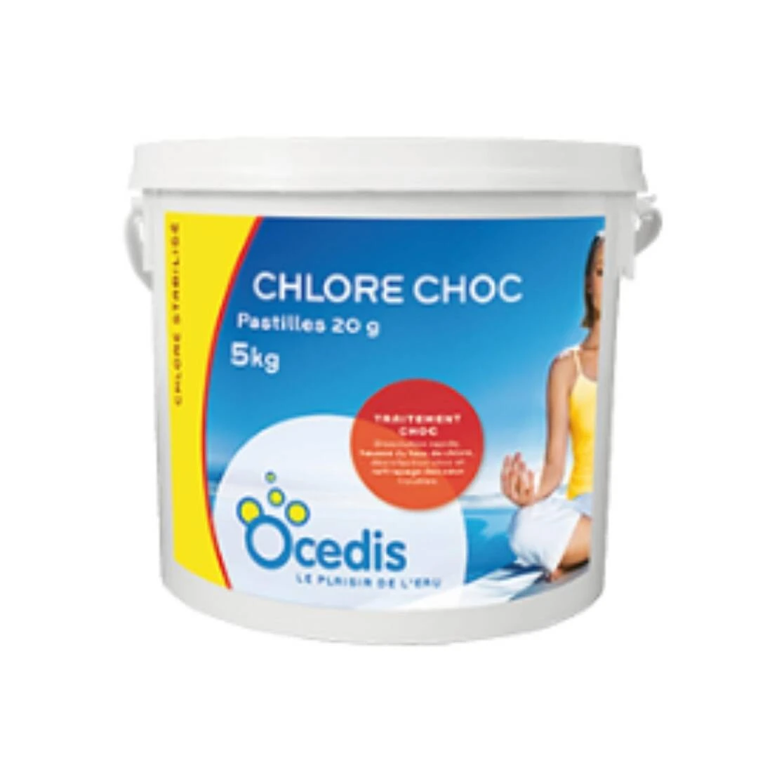 Chlore Choc - Pastilles 20g - Ocedis 5kg 1 Chlore Choc - Pastilles 20g - Ocedis 5kg