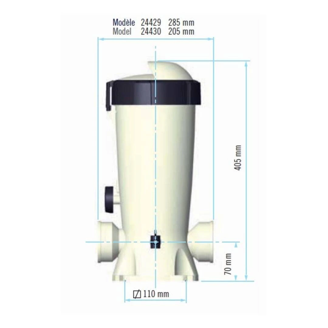 Doseur De Chlore - Brome - En Ligne - 3,5 Kg Astral 3 Doseur De Chlore - Brome - En Ligne - 3,5 Kg Astral – Image 3