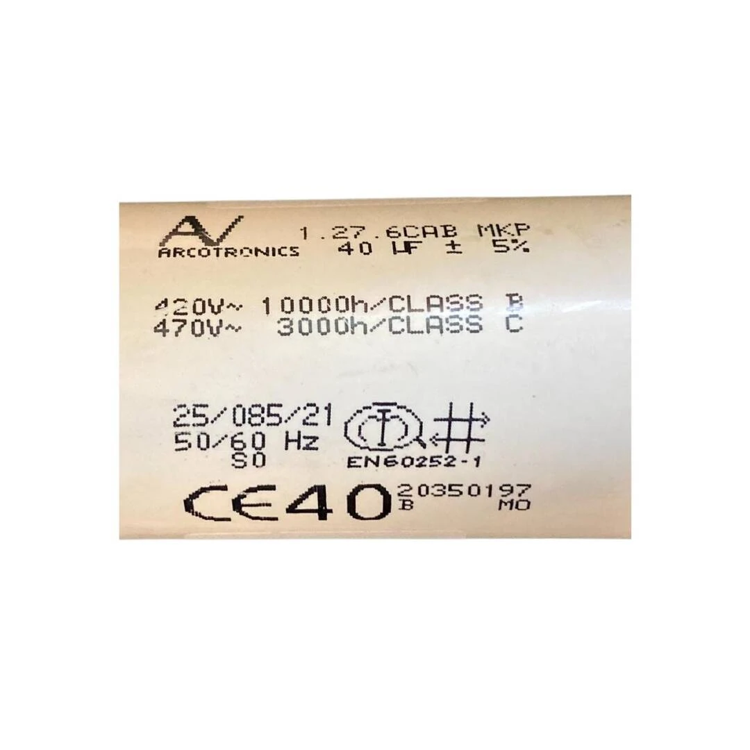 Condensateur 40mF De Pompe Eurostar / Belstar 2 Condensateur 40mF De Pompe Eurostar / Belstar – Image 2