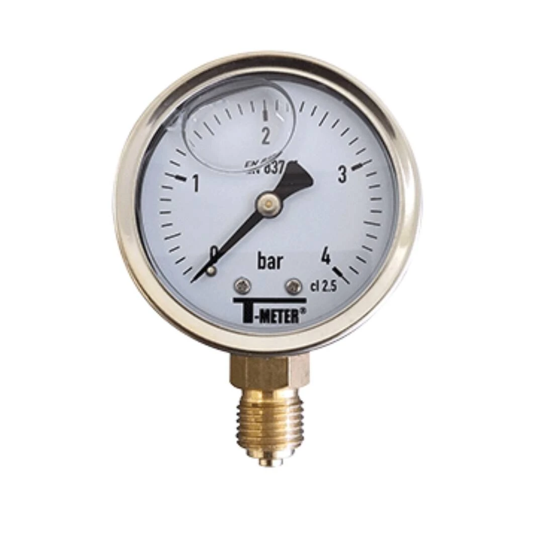 Manomètre - Mano Glycérine Verticale - Radial - Diamètre 40 1 Manomètre - Mano Glycérine Verticale - Radial - Diamètre 40