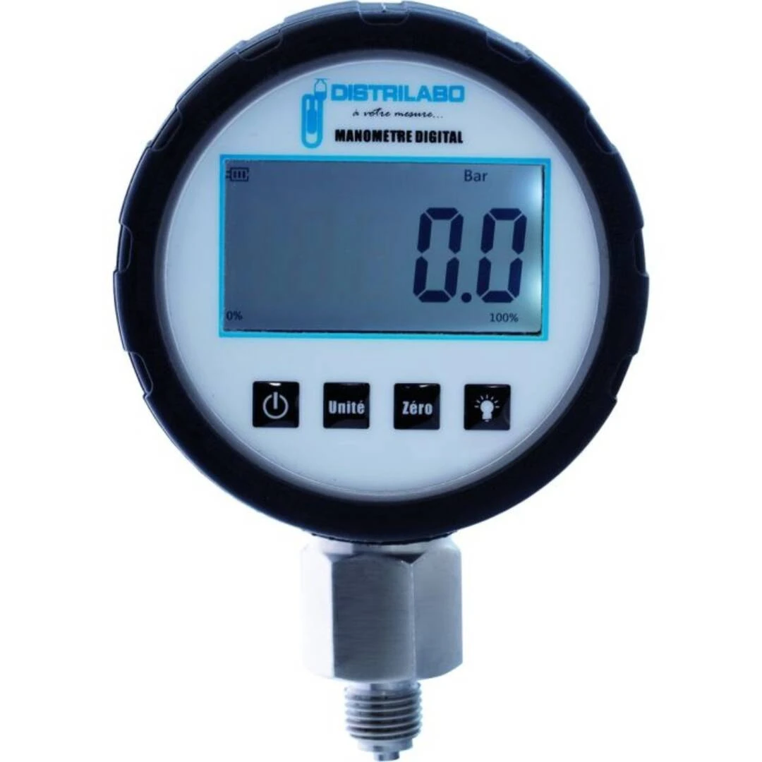 Manomètre - Mano LCD - Digital - Diamètre 80 - 6Bar 1 Manomètre - Mano LCD - Digital - Diamètre 80 - 6Bar